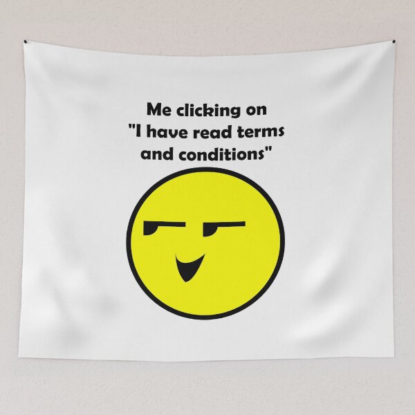 Item preview, Me clicking on "I have read terms and conditions" designed and sold by Dobsy.