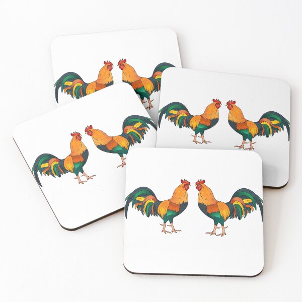 Item preview, Two Roosters togather as companions  designed and sold by VIVEK KUMAR RAI.