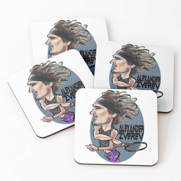Item preview, Funny Caricature drawing of Alexander Zverev designed and sold by JeloArt.