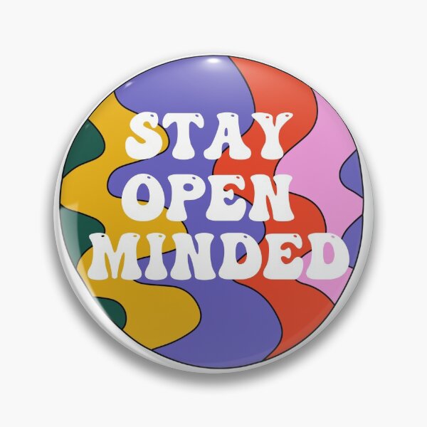 Item preview, Retro Stay Open Minded Hippie Quote designed and sold by Natasha Rolfe.