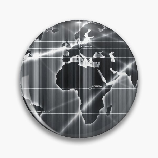 Item preview, Shining Digital World Map - Silver designed and sold by NexusArts.