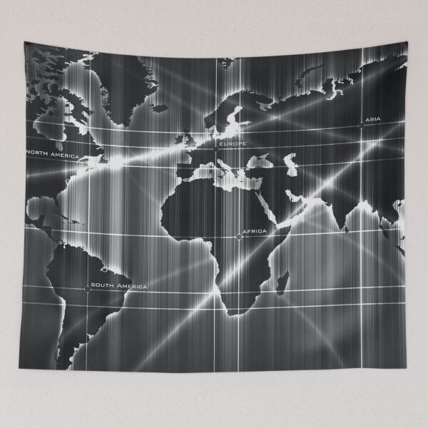 Item preview, Shining Digital World Map - Silver designed and sold by NexusArts.