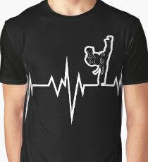 taekwondo heart beat korea martial art Graphic T-Shirt