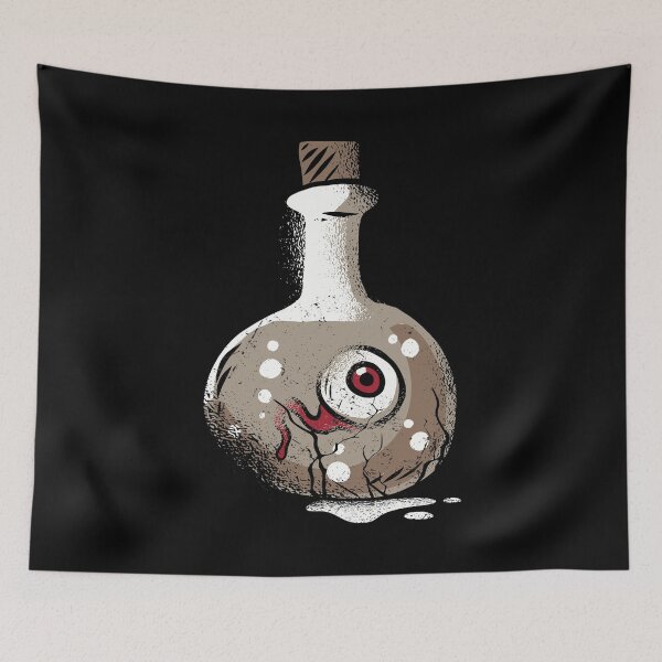 Item preview, Dark Eye In Bottle Funny Scary Halloween Party  designed and sold by larspat.