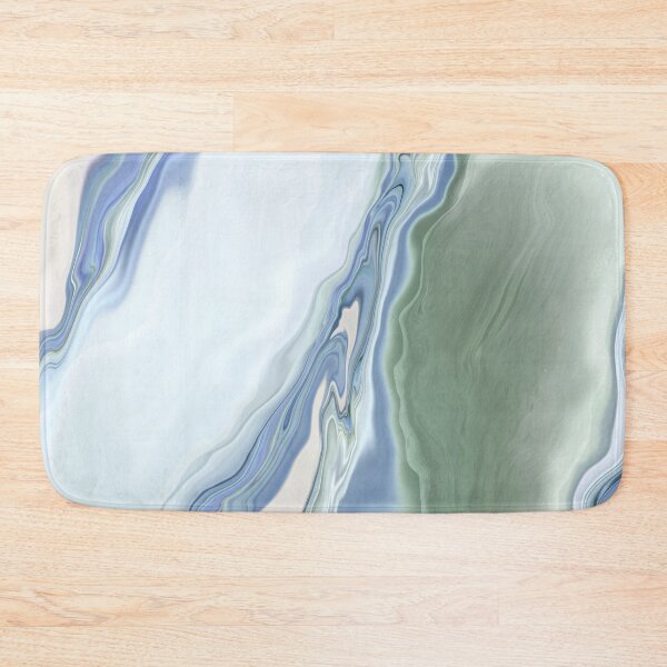 Item preview, Calm blue and green flowing abstract painting designed and sold by Mirandum.