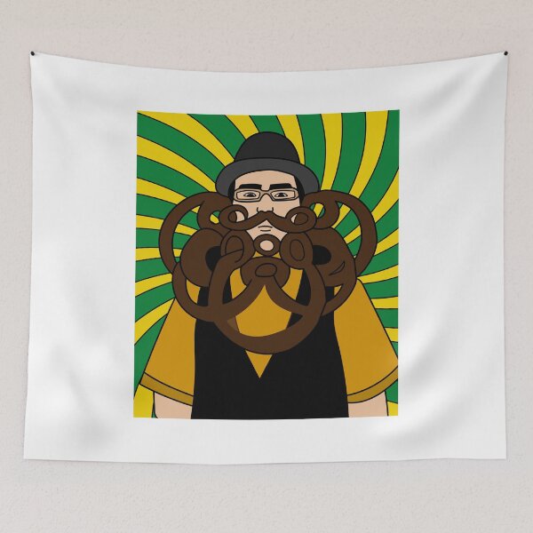 Item preview, Crazy Long Beard Hipster designed and sold by flofin.