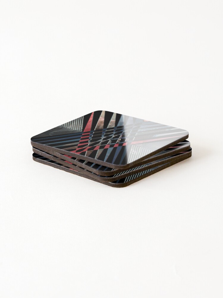 Thumbnail 4 of 5, Coasters (Set of 4), Color Pattern Steps designed and sold by CreatorZones.