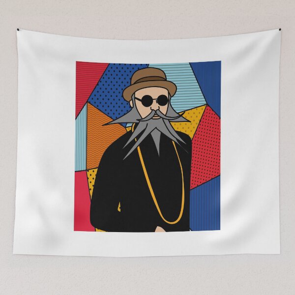 Item preview, Crazy Long Beard Hipster designed and sold by flofin.