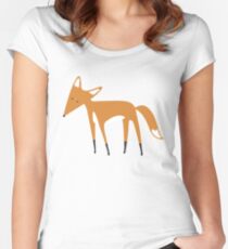 Foxy Pattern Women's Fitted Scoop T-Shirt