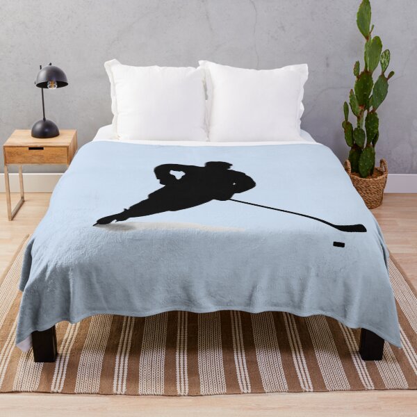 Item preview, Male Ice Hockey Player Black Silhouette designed and sold by A HauCkrafts.