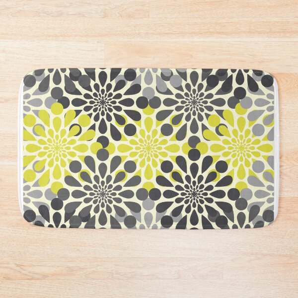 Item preview, Yellow and Gray Flower Pattern designed and sold by katiemarie2013.
