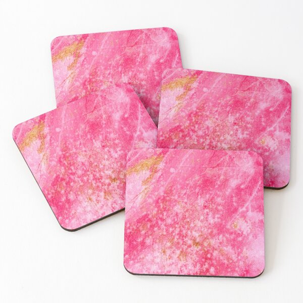 Item preview, Pink and Gold colorful abstract art  designed and sold by EverAfterArtAli.