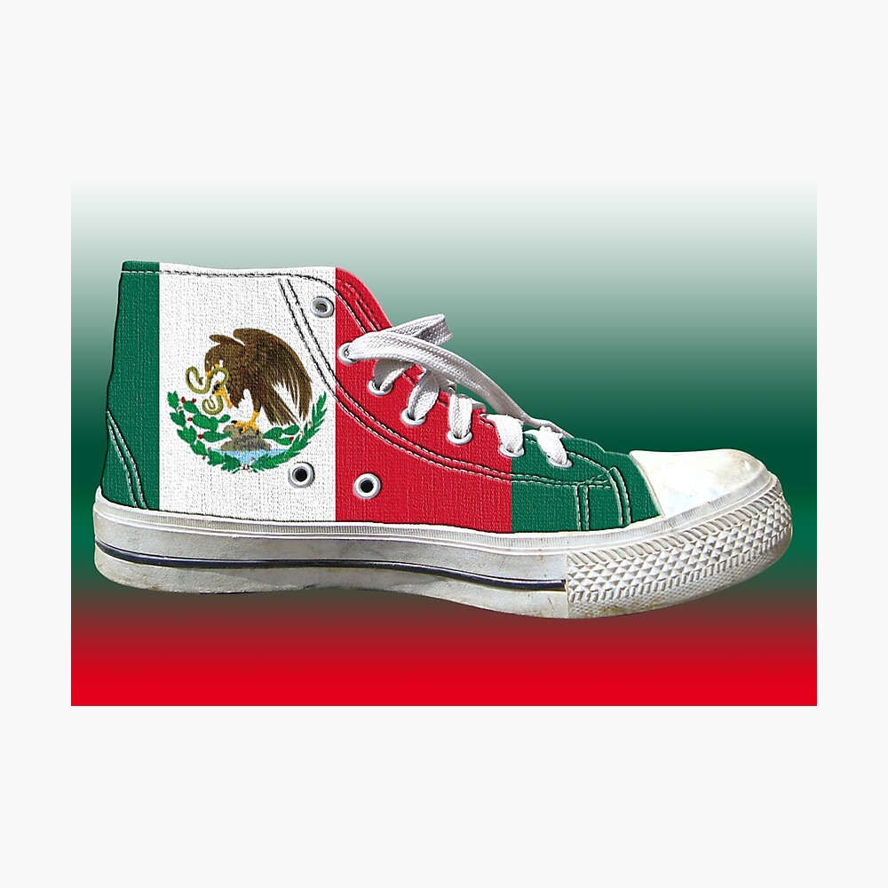 fremtid mentalitet Huddle Hi Top Mexico Basketball Shoe Flag" Poster for Sale by admurphyphotos |  Redbubble