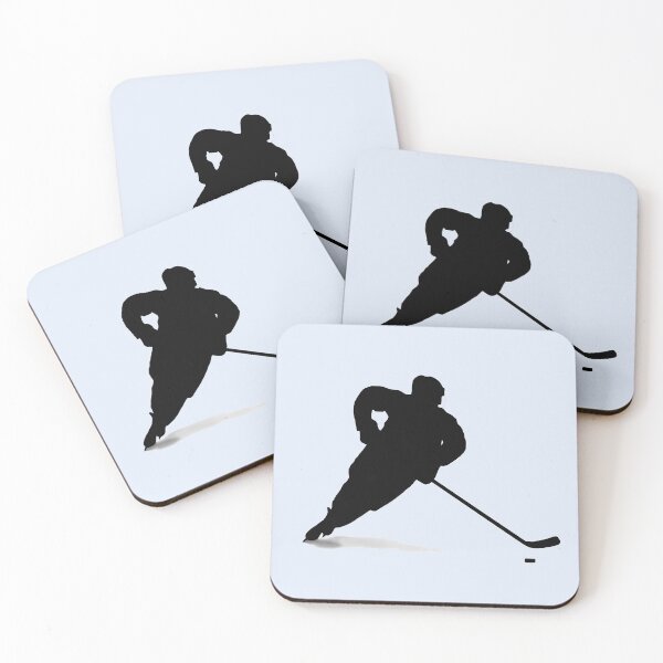 Item preview, Male Ice Hockey Player Black Silhouette designed and sold by A HauCkrafts.