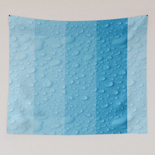 Item preview, Blue Gradient Water Drop Bubbles designed and sold by VicEllisArt.