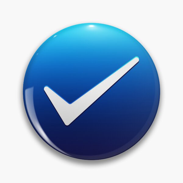 Blue Tick Pins And Buttons Redbubble