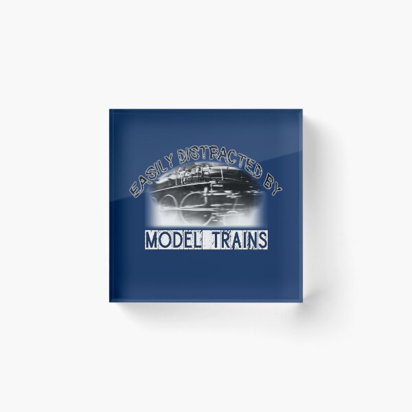 Item preview, Easily distracted by model trains classic steam locomotive stylish train design designed and sold by UrTops.