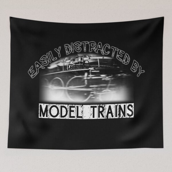 Item preview, Easily distracted by model trains classic steam locomotive stylish train design designed and sold by UrTops.