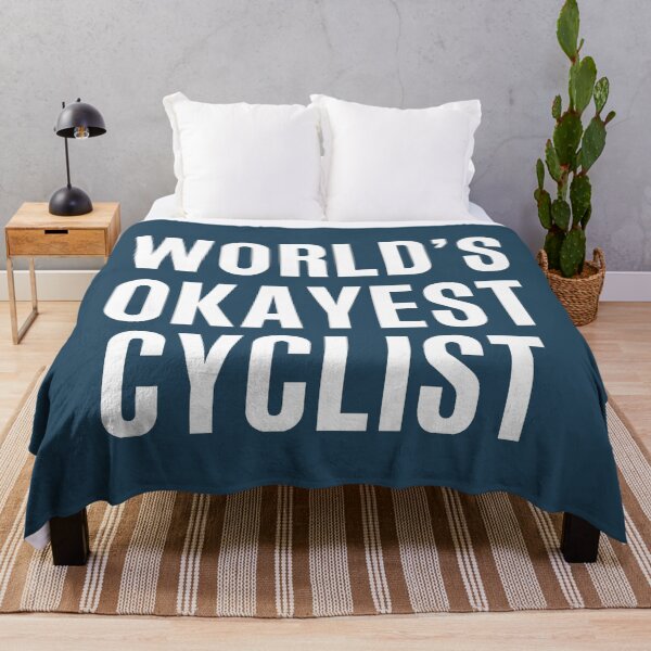 Item preview, Worlds Okayest Cyclist designed and sold by CeciLop.