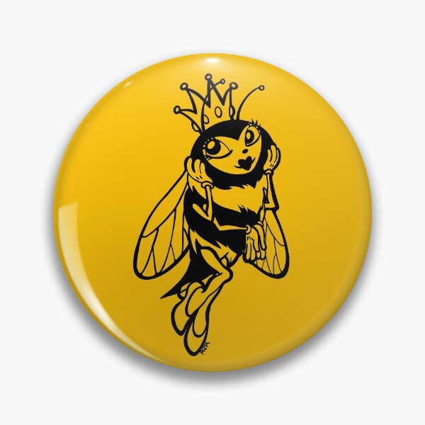 Item preview, Queen Bee--Just a Little Bit Extra Black Outline designed and sold by RJKpoyp.