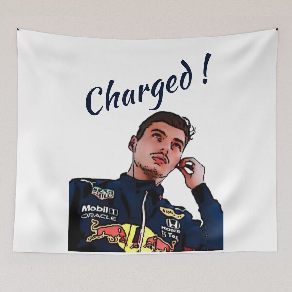Item preview, Charged for F1 World Championship Max Verstappen designed and sold by So Witcasm ?.