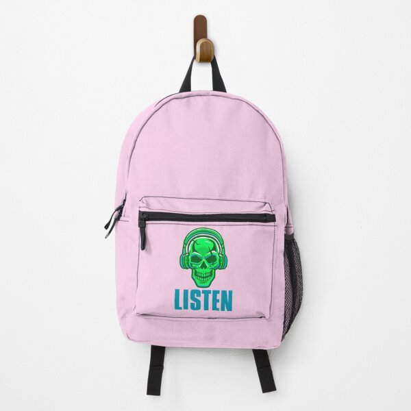 Item preview, Listen to the Music Skull with Headphones PINK Theme designed and sold by IrinchiDE.