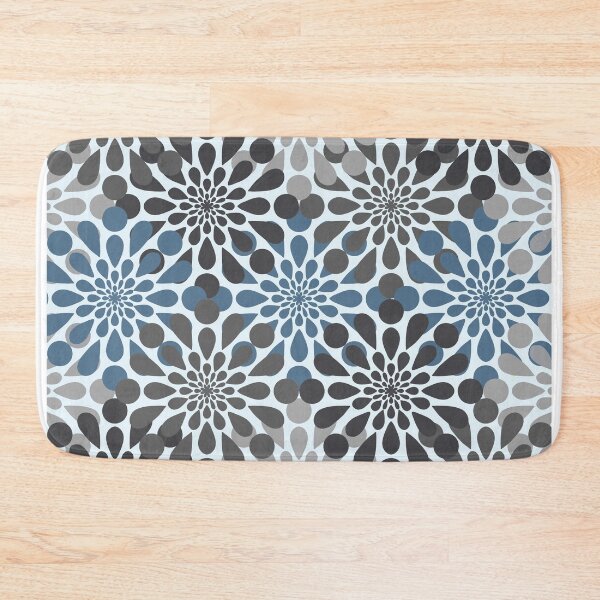 Item preview, Blue and Gray Flower Pattern designed and sold by katiemarie2013.