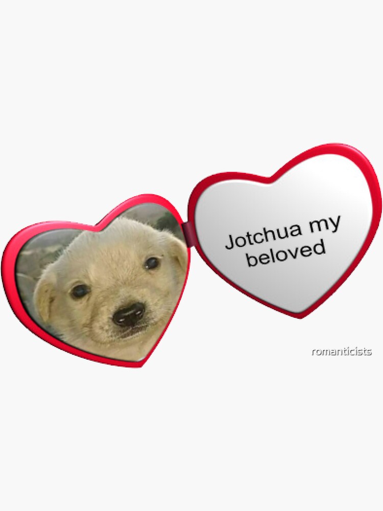 Pegatina «Jotchua heart locket jotchua my beloved meme jotchua meme dog ...