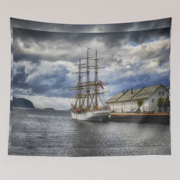 Item preview, Sailing Ship at Alesund - Norway designed and sold by Kathy Weaver.
