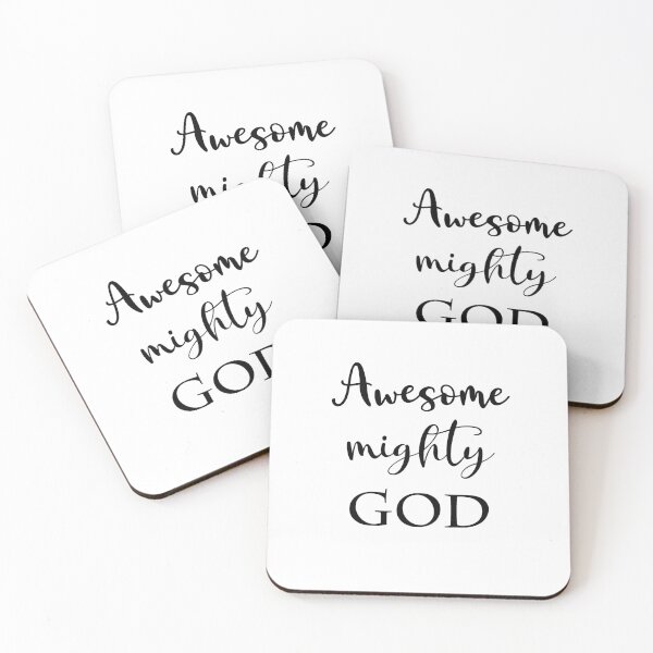Item preview, Awesome Mighty God - Gods Character in a typography script designed and sold by Star58.