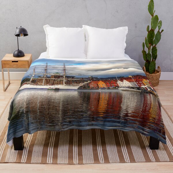 Item preview, Tall Ship in Bergen Harbor designed and sold by Kathy Weaver.