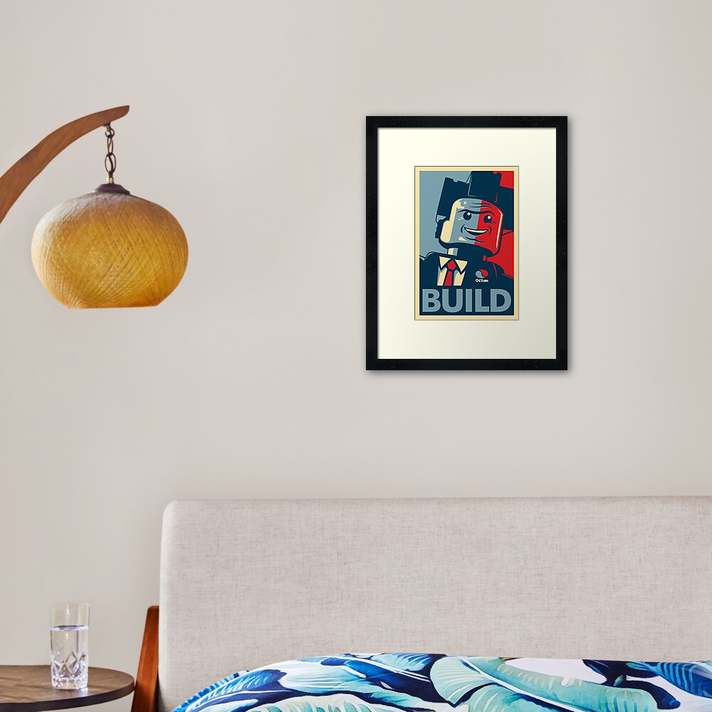 BUILD | The Lego Movie Framed Art Print