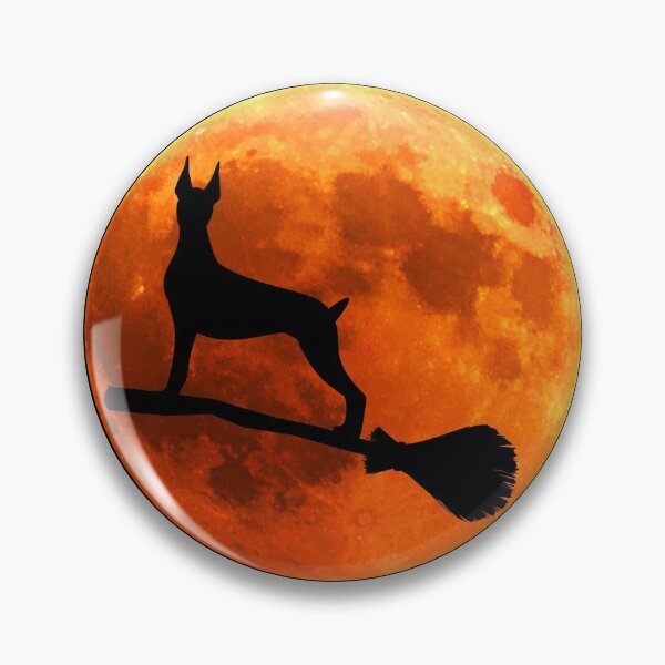 Item preview, Doberman Dog Silhouette Moon Halloween Dobermann designed and sold by alaechamlal.