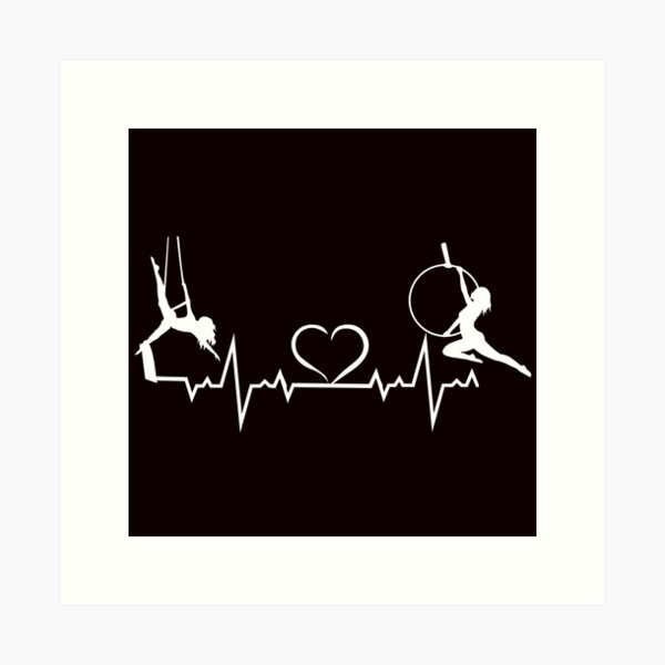 Item preview, Aerial Hoop And Aerial Silks Heartbeat,  Aerial Silks, Circus, Funny Lyra designed and sold by Aerial Addicts.