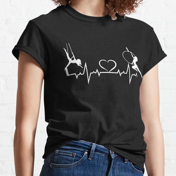 Aerial Hoop And Aerial Silks Heartbeat Classic T-Shirt