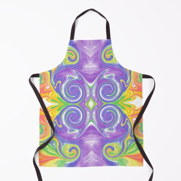 Rainbow Melted Milkshake Abstract Apron