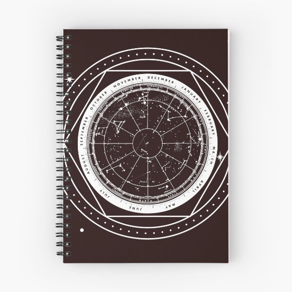 Item preview, Night sky astronomy star chart with constellations designed and sold by utopianpioneer.