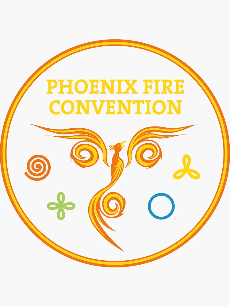 Thumbnail 3 of 3, Sticker, Phoenix Fire Convention 2015 designed and sold by PFCPhoenix.