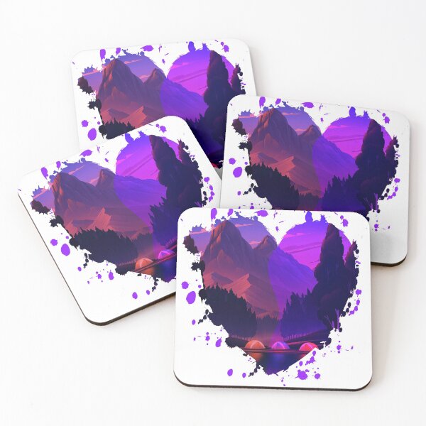 Item preview, Colorful Heart Mountain designed and sold by spaceopy.