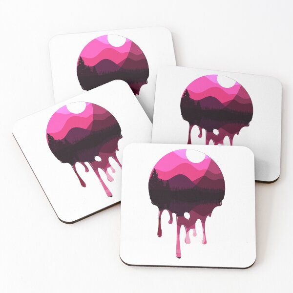 Item preview, Pink mountain drip designed and sold by spaceopy.