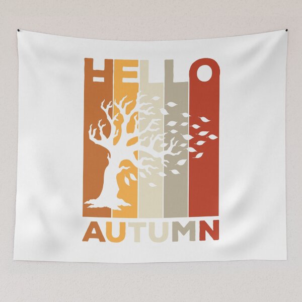 Item preview, Hello Autumn - Retro Vintage Design for Fall lovers designed and sold by Kipcio.