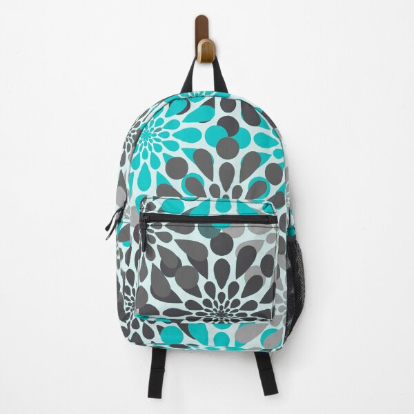 Item preview, Teal and Gray Flower Pattern designed and sold by katiemarie2013.