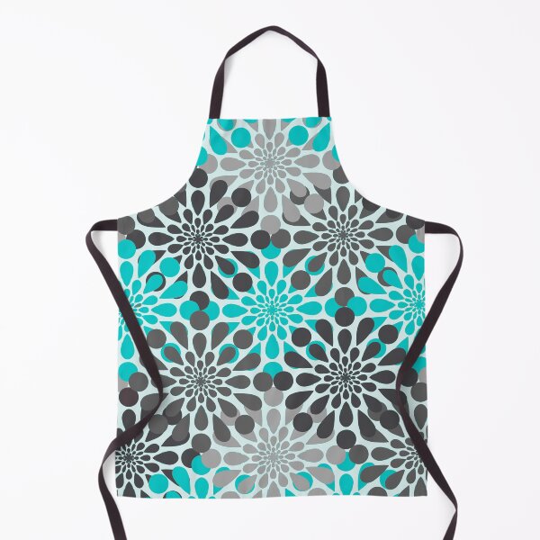 Item preview, Teal and Gray Flower Pattern designed and sold by katiemarie2013.