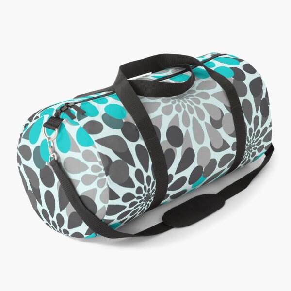 Item preview, Teal and Gray Flower Pattern designed and sold by katiemarie2013.