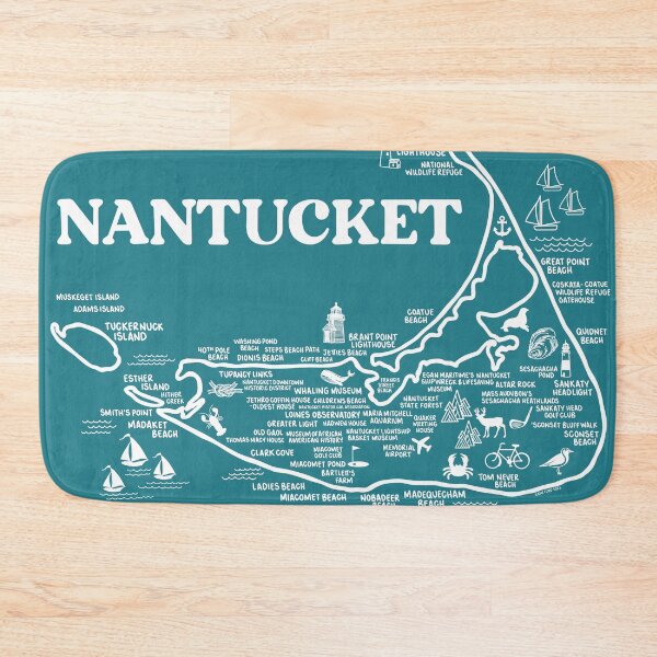 Item preview, Nantucket Map  designed and sold by fiberandgloss.
