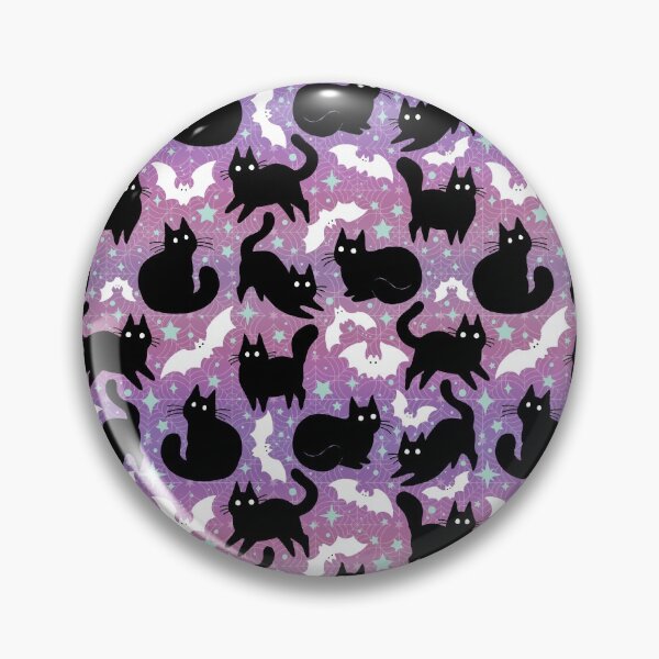 Item preview, Pastel Halloween with Black Cats designed and sold by dragonstarart.