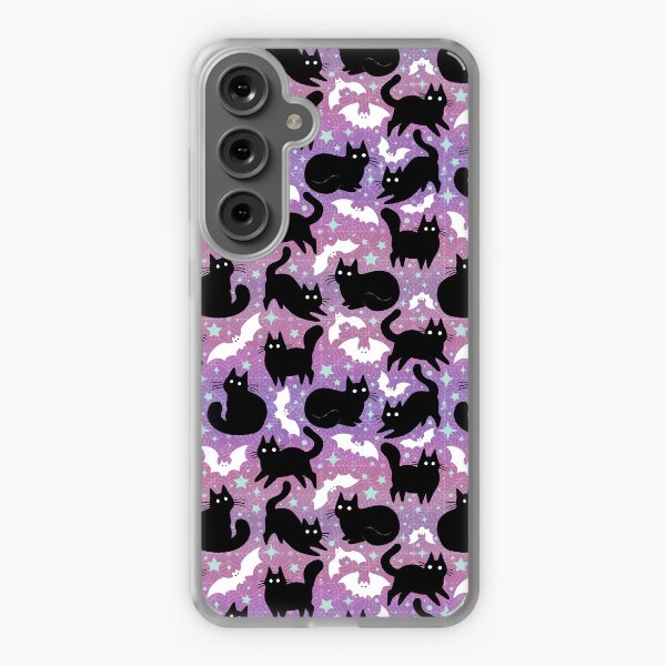 Item preview, Pastel Halloween with Black Cats designed and sold by dragonstarart.