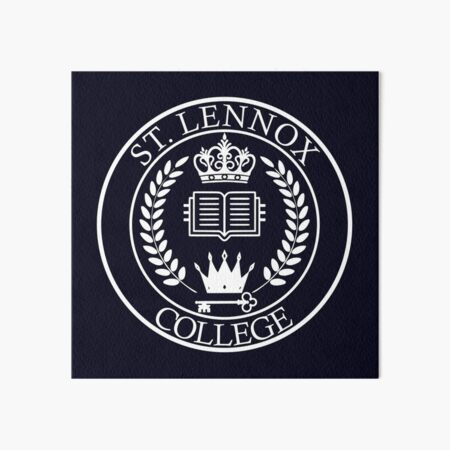 Ruby Red St. Lennox Crest Art Board Print