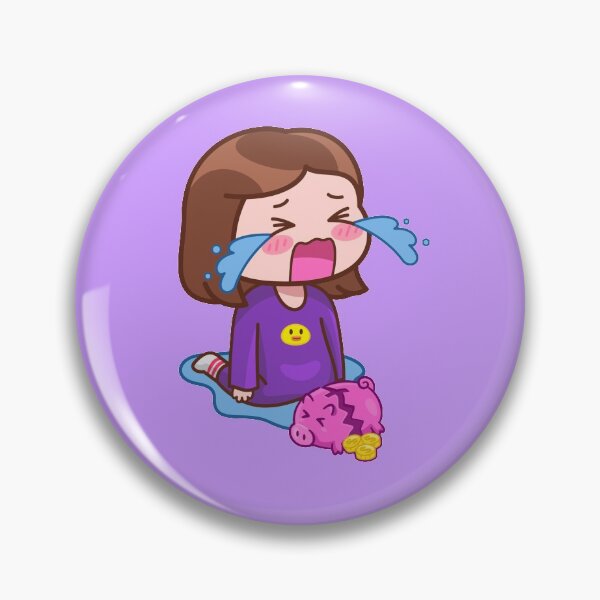 Item preview, Girl Crying With Empty Piggy Bank designed and sold by Wishinglob.