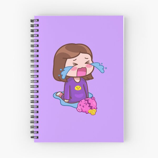 Item preview, Girl Crying With Empty Piggy Bank designed and sold by Wishinglob.